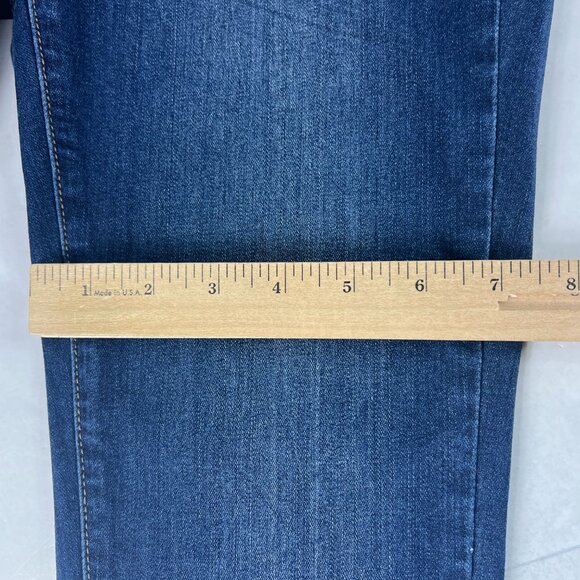 Judy Blue Jean Women 28x25* Crop Flare Skinny Mid Rise Blue Stretch Denim Tag 28 - Picture 13 of 16